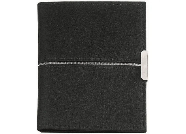 KreativDesign Ausweishülle SilverPaper - Schwarz Elegante Tasche für sichere Aufbewahrung von Ausweisen TK Gruppe® Grosshandel 