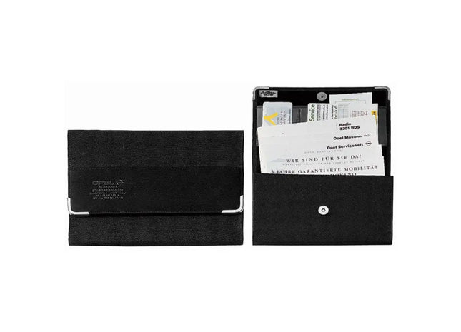 KreativDesign Fahrzeugpapiertasche CarDeLuxeLabel - Schwarz Stilvolle Tasche für Dokumente TK Gruppe® Grosshandel 