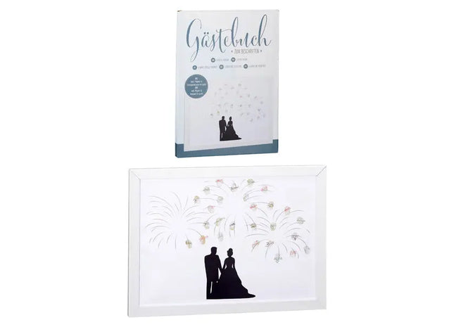 Kreatives Fingerabdruck-Gästebuch, 33x45 cm - Einzigartiges Erlebnis für besondere Anlässe TK Gruppe® Grosshandel 