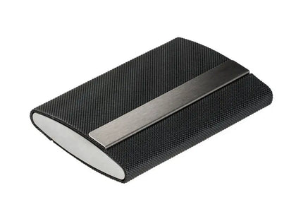 Kredit- und Visitenkartenbox RE98-DERRY in Schwarz-Silber - Elegantes & Funktionales Design TK Gruppe® Grosshandel 