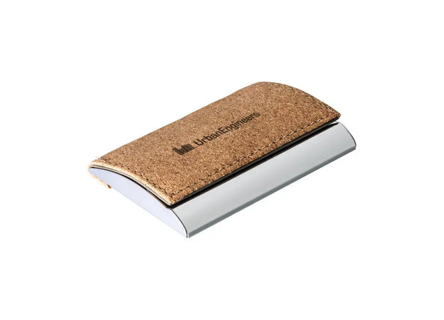 Kredit- und Visitenkartenbox RE98-YONKERS - braun-silber: Elegantes und robustes Etui TK Gruppe® Grosshandel 