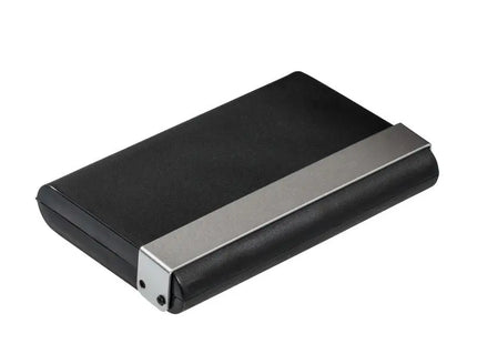 Kredit- und Visitenkartenbox REFLECTS-RESENDE in Schwarz-Silber - Edles & Funktionales Design TK Gruppe® Grosshandel 