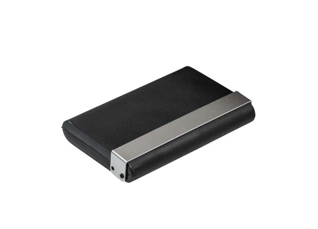 Kredit- und Visitenkartenbox REFLECTS-RESENDE in Schwarz-Silber - Edles & Funktionales Design TK Gruppe® Grosshandel 