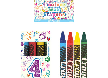 Kreidewachs-Set 4-teilig, 8 cm – im Karton, vielseitig einsetzbar & langlebig TK Gruppe® Grosshandel 