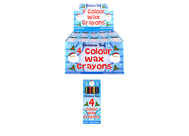 Kreidewachs-Weihnachtsset, 4-teilig, 8 cm - Weihnachtsgeschenk in Box TK Gruppe® Grosshandel 