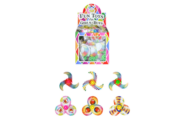 Kreisel, 4,2 x 7,5 cm, 3 Farben, verschiedene Designs TK Gruppe® Grosshandel 