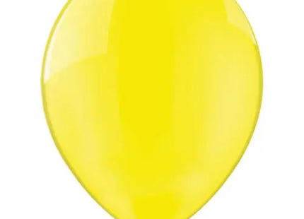 Kristallklarer Luftballon mit Siebdruck in Gelb - Brillanter Blickfang TK Gruppe® Grosshandel 