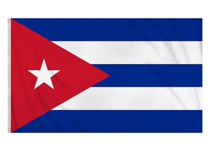 Kuba-Flagge 5 Fuß x 3 Fuß – robuste Polyester-Nationalflagge mit lebendigen Farben TK Gruppe® Grosshandel 