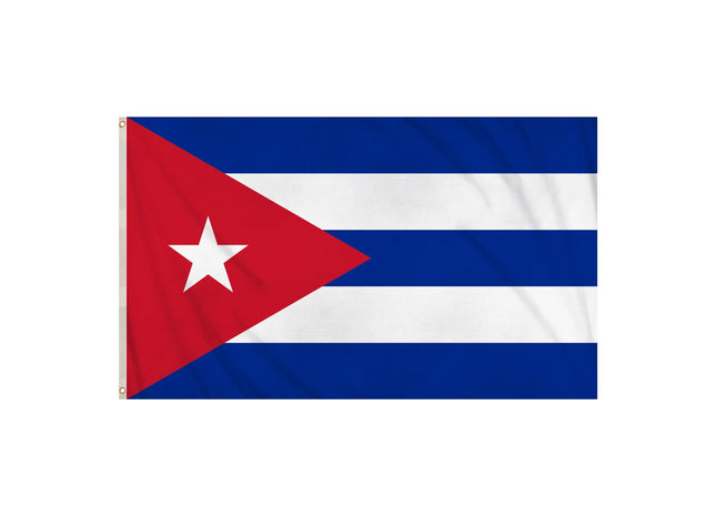 Kuba-Flagge 5 Fuß x 3 Fuß – robuste Polyester-Nationalflagge mit lebendigen Farben TK Gruppe® Grosshandel 