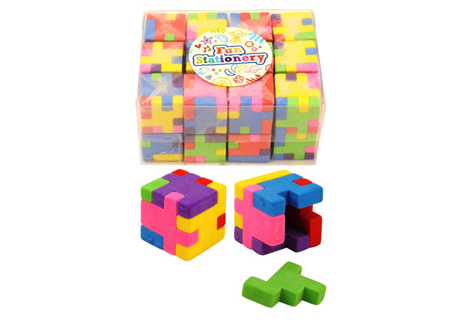 Kubus-Radiergummis, 2,7 cm – Präzises Radieren, ideal für Schule und Büro TK Gruppe® Grosshandel 