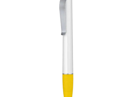 Kugelschreiber BOND - Weiß & Zitronengelb, Stilvoller Zweifarbiger Stift TK Gruppe® Grosshandel 