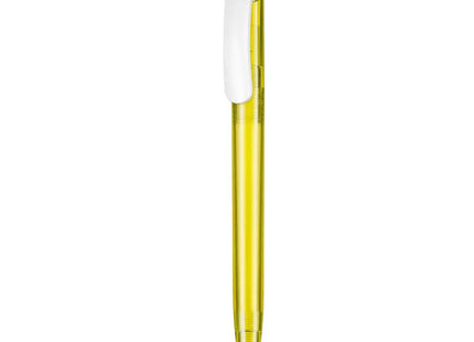 Kugelschreiber CLEAR TRANSPARENT S - Ananas-Gelb, Durchsichtiger Stift TK Gruppe® Grosshandel 