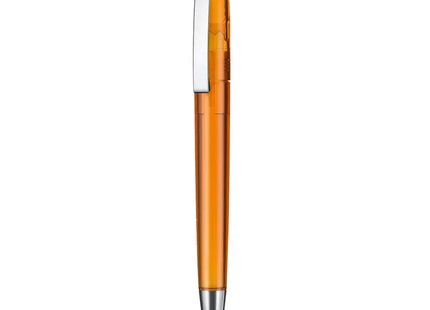Kugelschreiber HAVANNA TRANSPARENT - Flamingo-Orange, Durchsichtiger Trendstift TK Gruppe® Grosshandel 