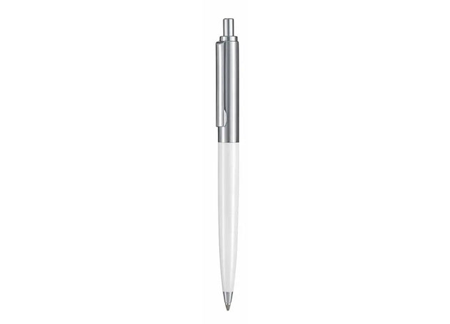 Kugelschreiber KNIGHT - Reinweiß, Eleganter Premium Schreibstift TK Gruppe® Grosshandel 