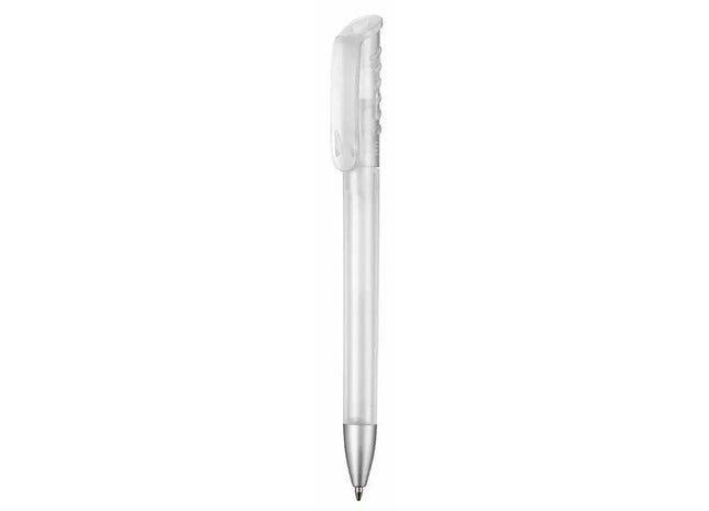Kugelschreiber TOP SPIN FROZEN - Frost-Weiß, Eleganter, Kühler Schreibstift TK Gruppe® Grosshandel 