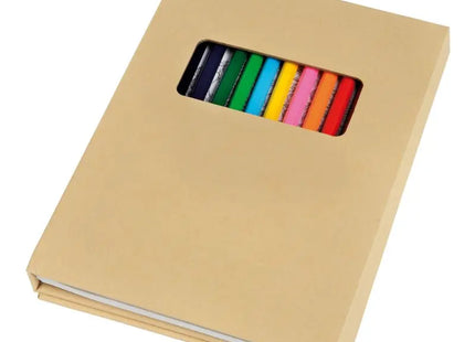 Künstlerisches Farbenbuch COLOURFUL BOOK - in Braun für inspirierte Kunstwerke mit vielfältigen Farben TK Gruppe® Grosshandel 