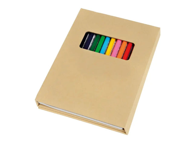 Künstlerisches Farbenbuch COLOURFUL BOOK - in Braun für inspirierte Kunstwerke mit vielfältigen Farben TK Gruppe® Grosshandel 