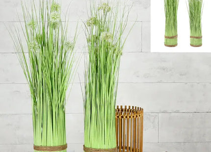 Künstliches Blumen-Gras-Duo, Set mit 2 Stück, 10x60cm TK Gruppe® Grosshandel 