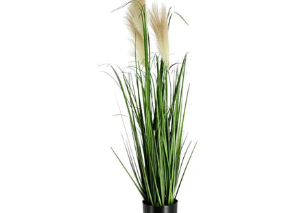 Kunstpflanze Wildgras im Topf - Realistischer künstlicher Grasbusch, ca. 85 cm hoch TK Gruppe® Grosshandel 