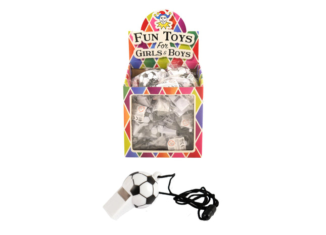 Kunststoff-Pfeife Fußball - 6 cm mit 61 cm Maserung TK Gruppe® Grosshandel 