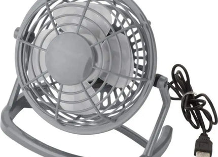 Kunststoff-USB-Lüfter Preston: Kompakter, leistungsstarker Ventilator für angenehme Luftzirkulation am Schreibtisch. TK Gruppe® Grosshandel 