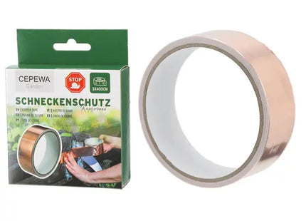 Kupferband gegen Schnecken, 3 Rollen je 400cm, Gartenabwehr TK Gruppe® Grosshandel 