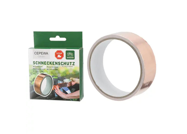 Kupferband gegen Schnecken, 3 Rollen je 400cm, Gartenabwehr TK Gruppe® Grosshandel 