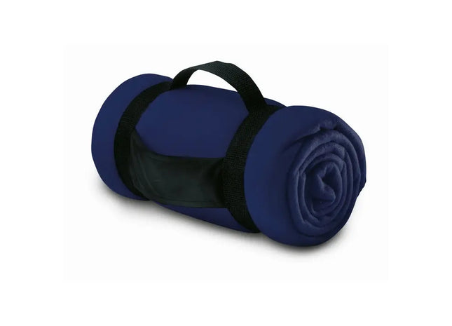 Kuschelige Fleecedecke STAVENGER - Blau - Weich, Warm und Stilvoll TK Gruppe® Grosshandel 