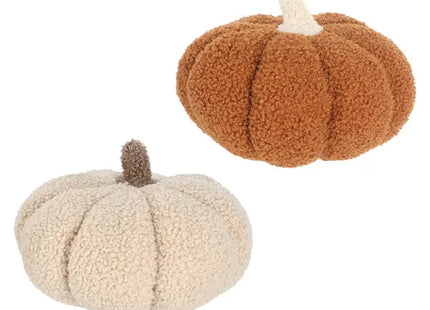 Kuscheliger Kürbis Plüschset, 3 Stück, Herbstdeko, 20 cm Durchmesser TK Gruppe® Grosshandel 