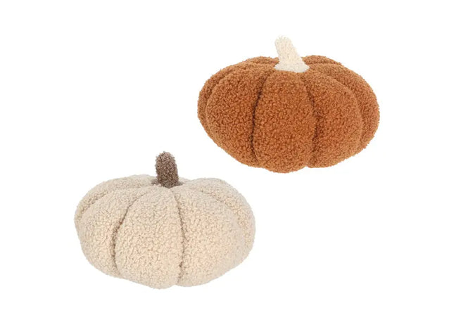 Kuscheliger Kürbis Plüschset, 3 Stück, Herbstdeko, 20 cm Durchmesser TK Gruppe® Grosshandel 