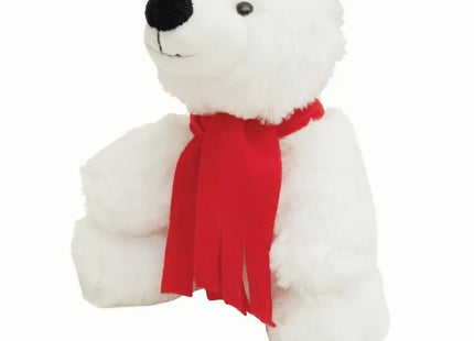 Kuscheliger Polarbär LARS - in leuchtendem Rot & Weiß - Ein eisig süßer Freund für alle Kuschelbedürfnisse TK Gruppe® Grosshandel 