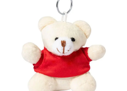 Kuscheliger Schlüsselanhänger - Rot: Süßer Teddybär für unterwegs TK Gruppe® Grosshandel 