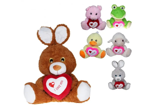 Kuscheliger Tier-Mix "Sweetheart", 60 cm. TK Gruppe® Grosshandel 
