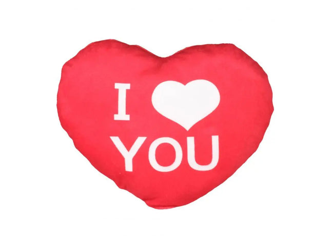 Kuscheliges Plüschherz "I love you" in Rot, 20cm TK Gruppe® Grosshandel 