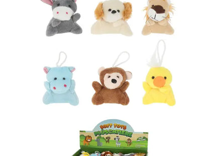 Kuscheltier-Set Mini, 8 cm - 6 Stück niedliche Stofftiere TK Gruppe® Grosshandel 