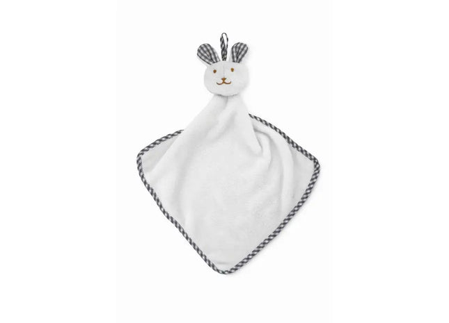 Kuscheltuch Bunny HUG ME - in reinem Weiß - Ein flauschiges Tuch für liebevolle Umarmungen TK Gruppe® Grosshandel 
