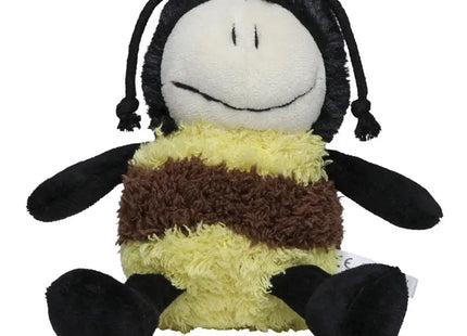 Kuschelweiche MiniFeet Biene Emma - schwarz-gelb - Stoffbiene, Schmusetier, Plüschtier TK Gruppe® Grosshandel 