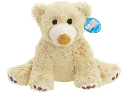 Kuschelweicher MiniFeet Bär Ralle klein - hellbraun - Stoffbär, Schmusetier, Plüschtier TK Gruppe® Grosshandel 
