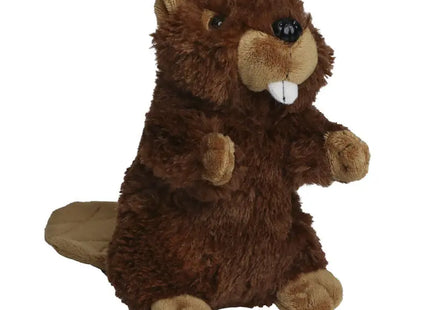 Kuschelweicher MiniFeet Biber Brian - braun - Stoffbiber, Schmusetier, Plüschtier TK Gruppe® Grosshandel 