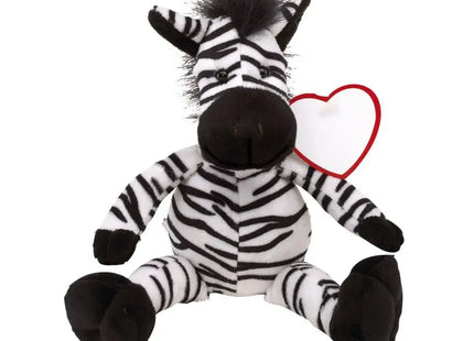 Kuschelweiches Plüsch-Zebra LORENZO - schwarz-weiß - Stoffzebra, Schmusetier, Plüschtier TK Gruppe® Grosshandel 