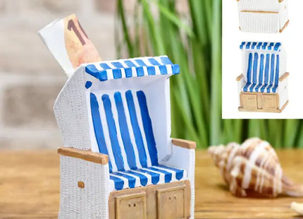 Küstenstuhl Sparbüchse: Origineller Münzsammler in Strandkorb-Optik TK Gruppe® Grosshandel 