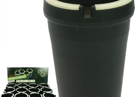 Kusto Schwarzer Windaschenbecher, 11x8cm, Robust für Innen & Außen TK Gruppe® Grosshandel 