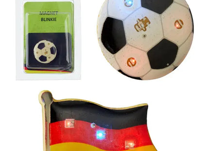 LED Blinkie WM, 2er-Set, Blinkt in Rot und Blau, Ideal für Sportevents TK Gruppe® Grosshandel 