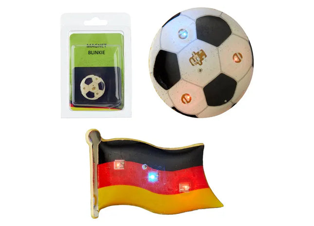 LED Blinkie WM, 2er-Set, Blinkt in Rot und Blau, Ideal für Sportevents TK Gruppe® Grosshandel 