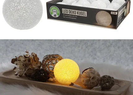 LED Deko Kugel Soft, S, 8cm - Mini Stimmungslicht für gemütliche Dekoration TK Gruppe® Grosshandel 