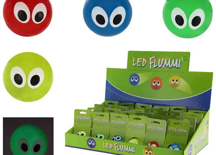 LED Flummi 'Leuchtaugen' – 4er Set, Spaß & Spiel, 5,5 cm Durchmesser TK Gruppe® Grosshandel 