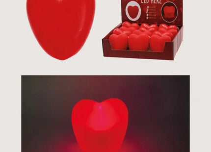 LED Herzleuchte, rote LED inklusive 2x LR44-Batterien, im Display TK Gruppe® Grosshandel 