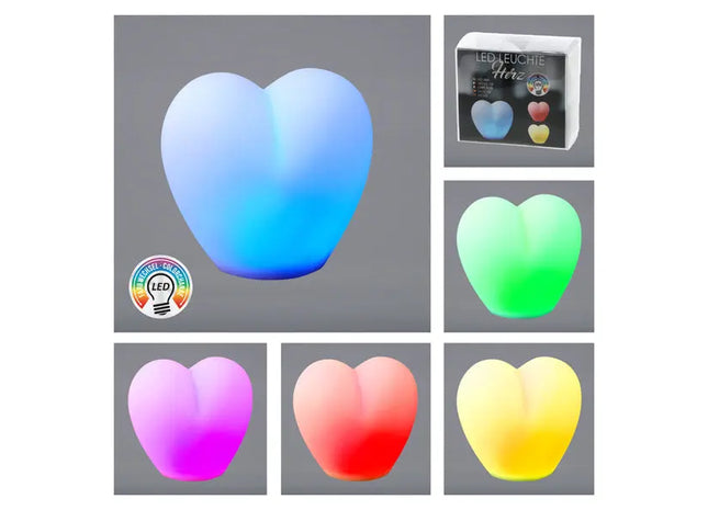LED Herzlicht, Beleuchtetes Liebes-Symbol, ca. 8cm TK Gruppe® Grosshandel 