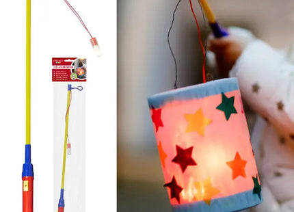 LED-Laternenstab, 50 cm Höhe – Ideal für Outdoor-Beleuchtung und Festivals TK Gruppe® Grosshandel 