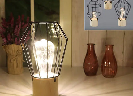 LED-Leuchte Modern Art, 3er-Set, 10 LEDs, 23 cm hoch - Zeitgenössische Deko-Akzente TK Gruppe® Grosshandel 